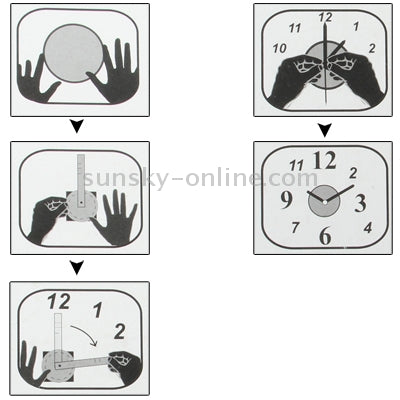 Fashionable DIY Coffee Cup Wall Sticker Clock Home Decoration