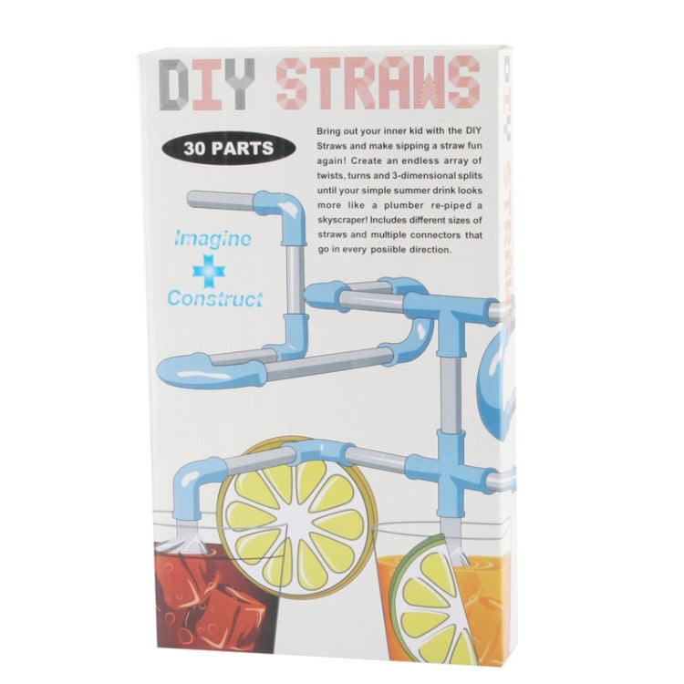 DIY Crazy Fun Drinking Straw Set (30 Parts)