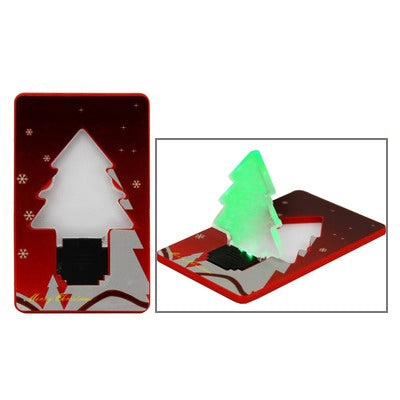 Christmas Tree Mini Portable LED Card Light, Special for christmas gift