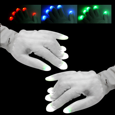 2 x 6-Mode Multi-Color LED Party Gloves