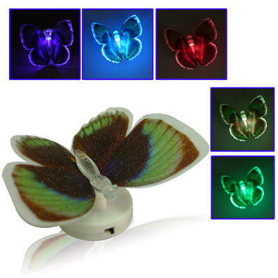 Changing Color Fiber Optic LED Butterfly