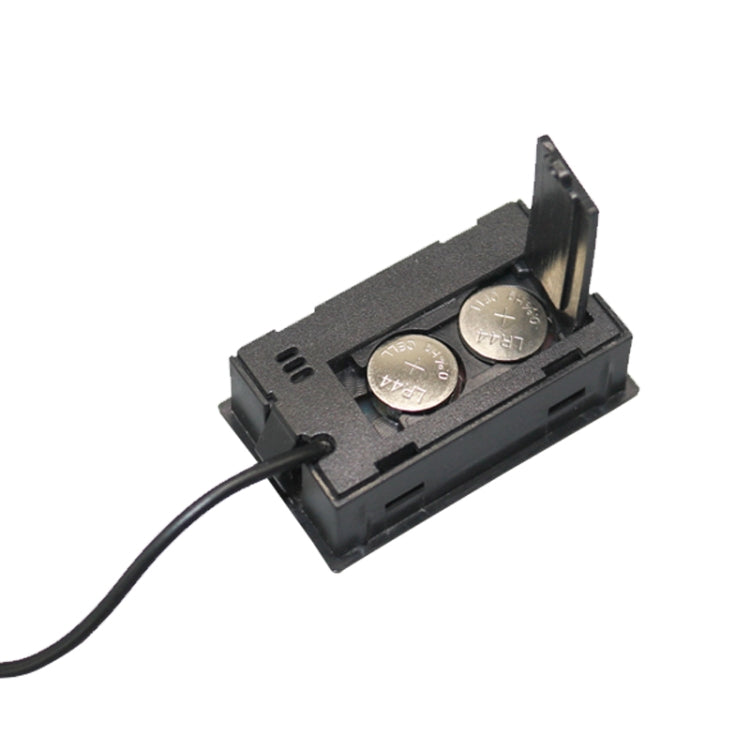 Mini LCD Digital Thermometer for Fridge Freezer, Insert Size 46mm x 26.6mm, Cable Length 1m(Black)