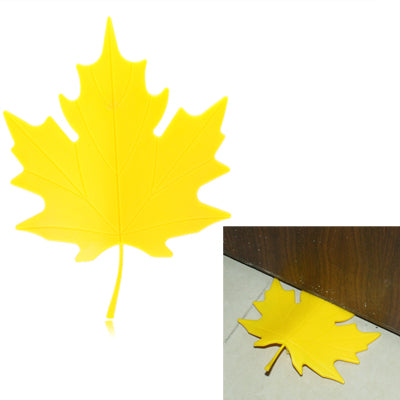 Multicolor Autumn Maple Leaf Home Decorative Ornament Door Stopper Doorstop, Yellow(Yellow)