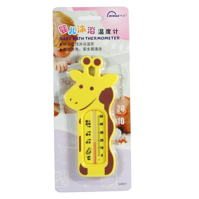 Giraffe Style HIPS Plastic Case Glass Tube Baby Bath Thermometer