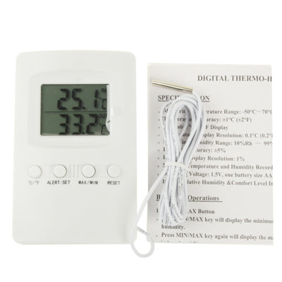 Indoor Digital Thermometer with Hygrometer, Measuring Temperature Range: -50â„ƒ~70â„ƒ, Measuring Humidity Range: 10%~99%RH