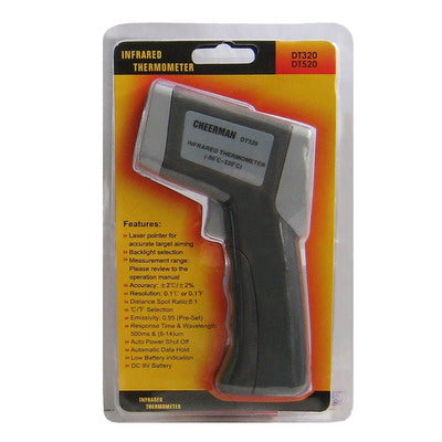 Non-contact Infrared Thermometer, Temperature Range: -50 ï½ž 320 Degrees Celsius(Grey)