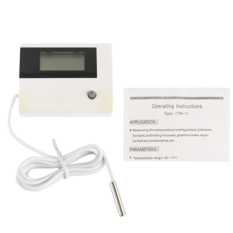 Mini LCD Thermometer, TM-1 (White)
