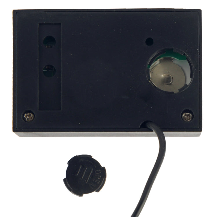 Dual Way (Indoor and Outdoor) LCD Digital Thermometer with Clock Display Function, TM-2 (Black)