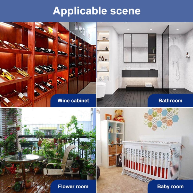 3.8 inch LCD Digital Temperature & Humidity Meter with Clock / Calendar (HTC-1)(White)