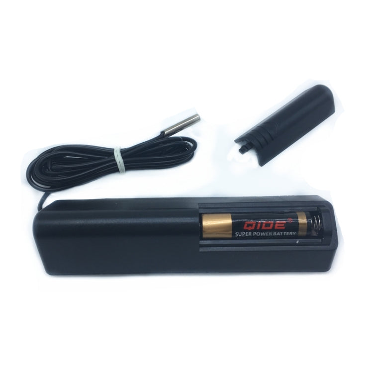 Digital Indoor / Outdoor Thermometer with Clock(Black)