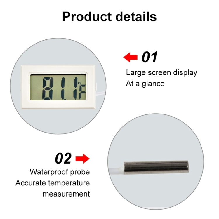 Mini LCD Indoor Digital Thermometer (Fahrenheit Display),