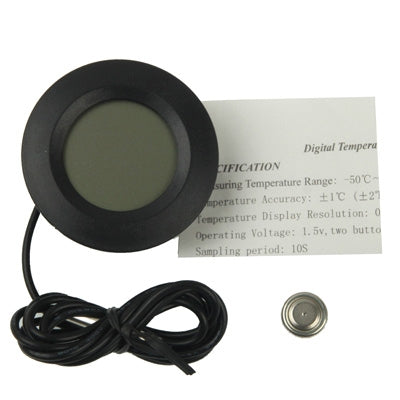 TL8009 Mini Indoor LCD Display Digital Thermometer, Measuring Temperature Range: -50â„ƒ-110â„ƒ(Black)