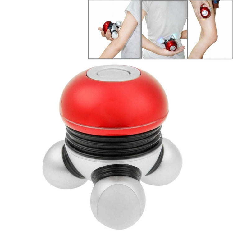 Mini Body Neck Shoulder Back Massager with Multicolor Flash Lights(Red)