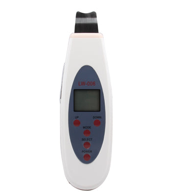 LW-006 Portable Digital Facial LCD Ultrasound Skin Scrubber(White)