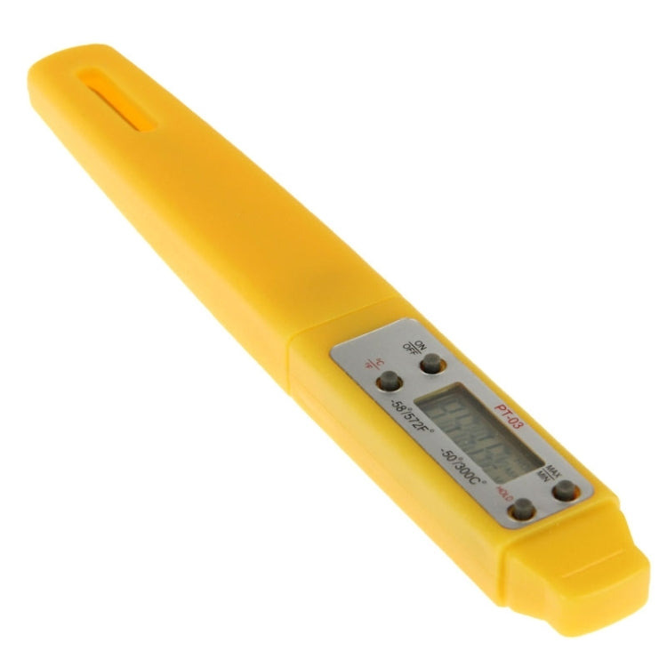 LCD Digital Food Thermometer, Temperature Ranger: -50 to 300 Degree Celsius(Yellow)