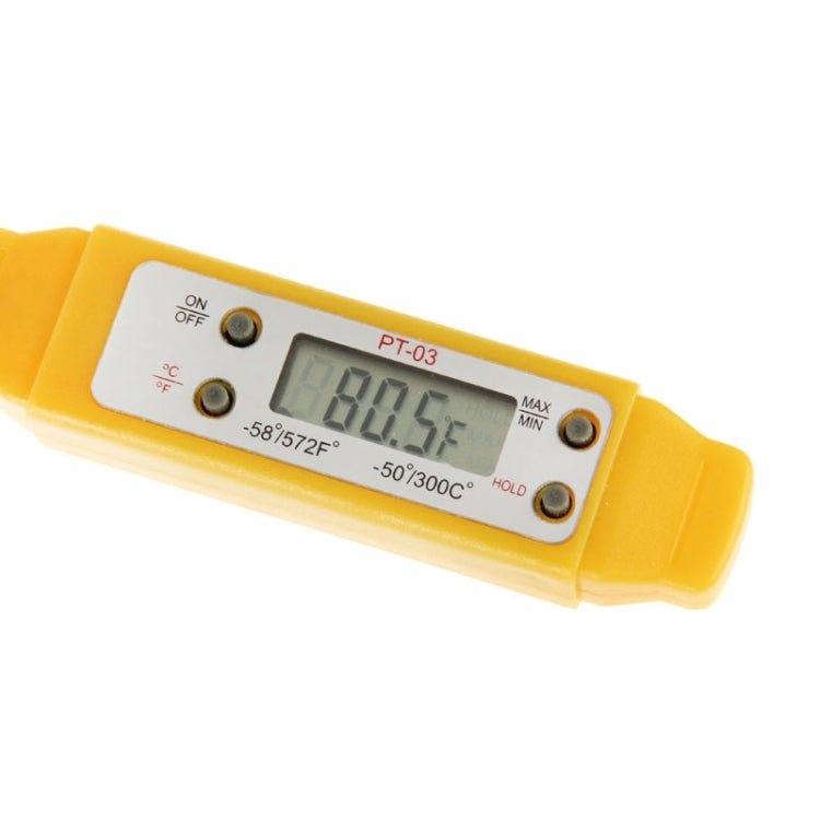 LCD Digital Food Thermometer, Temperature Ranger: -50 to 300 Degree Celsius(Yellow)