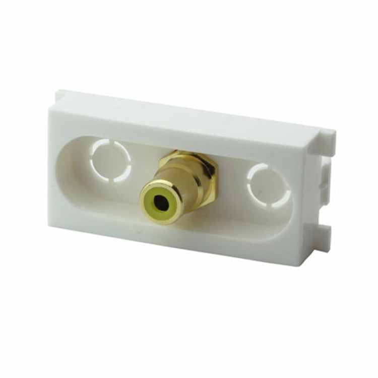 Golden Wall Plate Insert - RCA Video Female to Female Jack (K86-809)