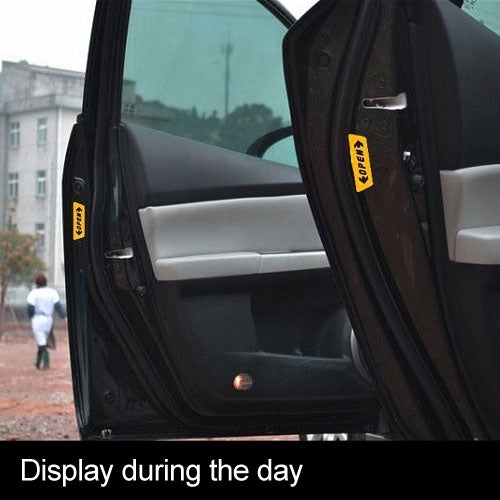 OPEN Pattern Safety Warning Car Sticker