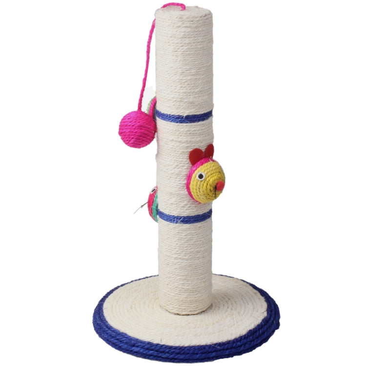 Cylinder Design Sisal Scratching Post Scratch Board Climbing Frame Toy for Cat
