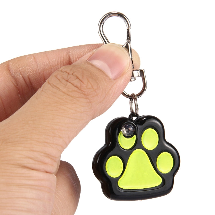 Colorful LED Dog Paw Style Pet Safety Flash Pendant