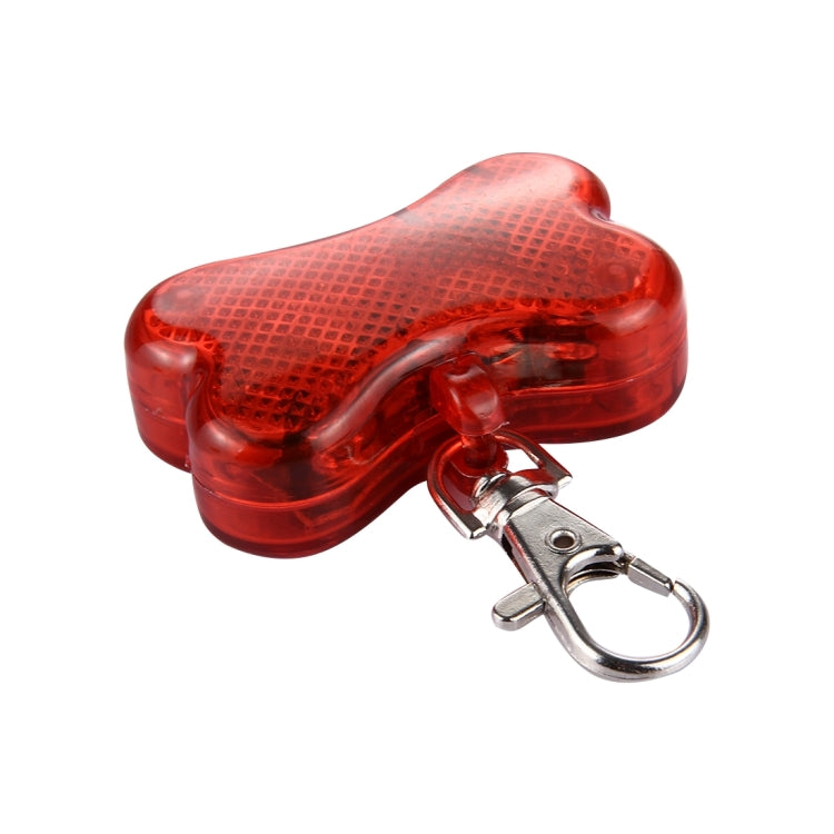 2 LED Bone Style Pet Safety Flash Pendant