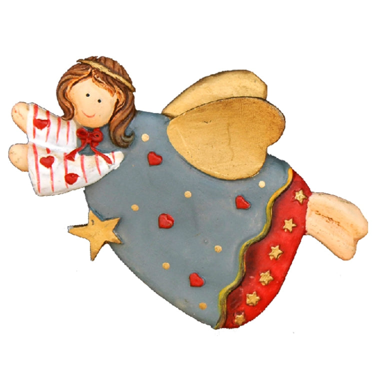 European Countryside Style Angel Fridge Magnet Cartoon Hare Resin Magnet (4pcs in One Packaging, The Price is for 4pcs)