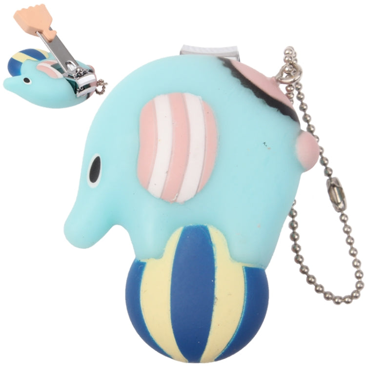 Lovely Elephant Style Nail Clipper Flat-nose Pliers (Blue)