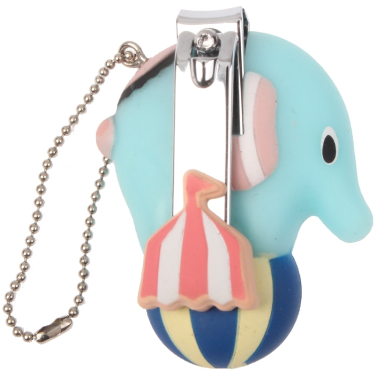 Lovely Elephant Style Nail Clipper Flat-nose Pliers (Blue)