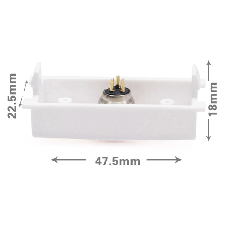 Welding Wall Plate Insert - 3 Pin XLR Male Connector (K86-903)