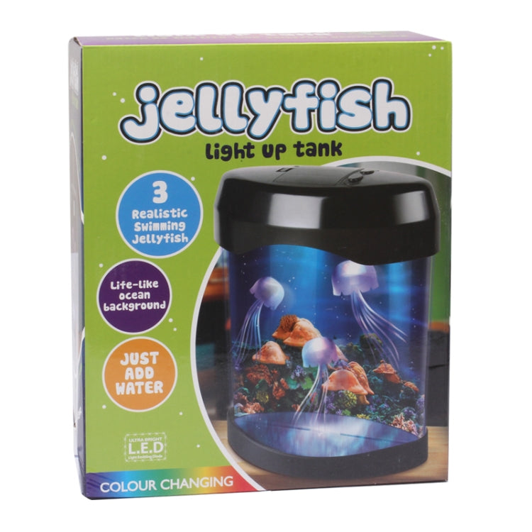 Multicolored PVC Decorative Fish Tank with 3 Acaleph(Black)