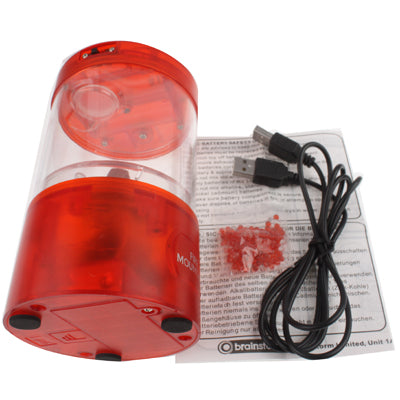 Mini USB Powered Red Light Fire Mountain Aquarium
