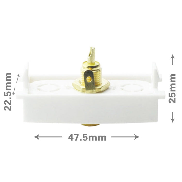 Wall Plate Insert - Single Port AV Coaxial Audio Modules