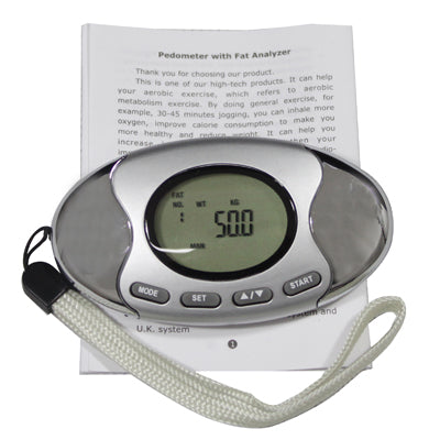 2 in 1 Digital Pedometer with Fat Analyzer