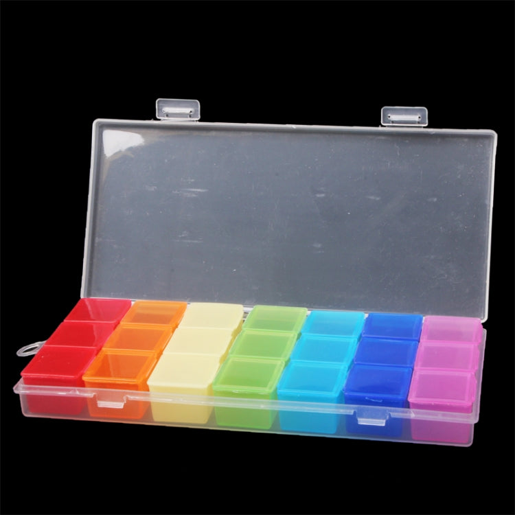 5 PCS 7 Days Plastic Pill Case Pill Organizer Medicine Box