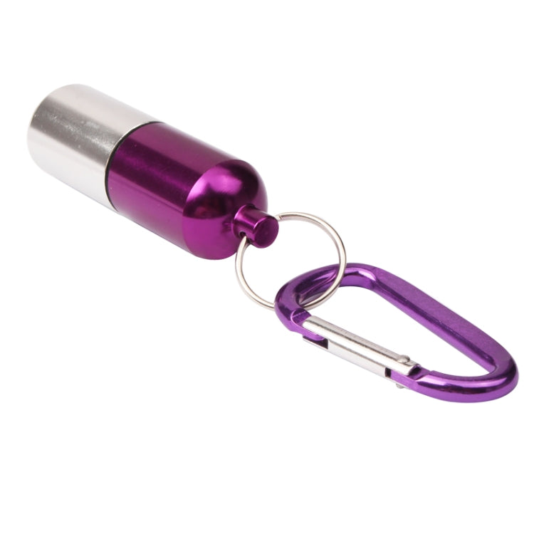 Outdoor Portable Pill Bottle with Carabiner Hook (Random Color Delivery)