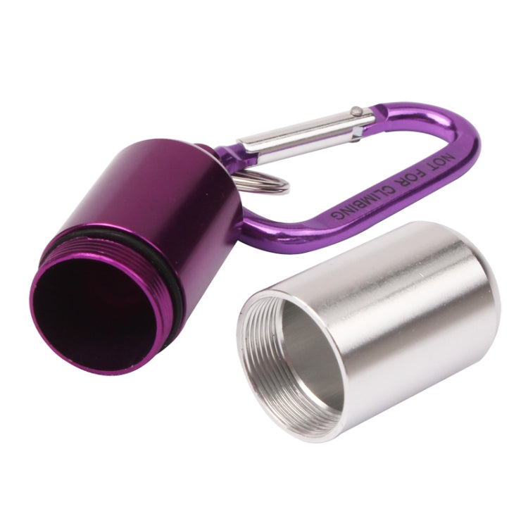 Outdoor Portable Pill Bottle with Carabiner Hook (Random Color Delivery)