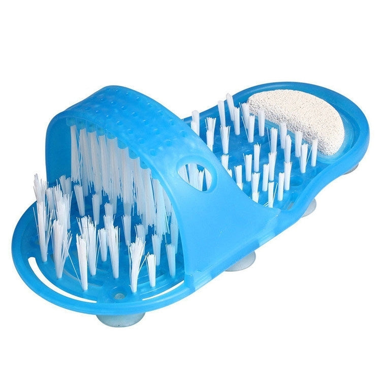 2 PCS Easy Feet Bathroom Clean Exfoliating Scrub Massage Slipper with Brushes