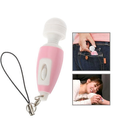 Mini Electronic Massage Stick with Mobile Phone Chain