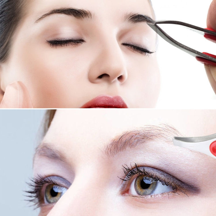 Make Up LED Light Eyelash Eyebrow Tweezers