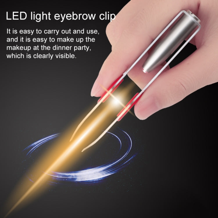 Make Up LED Light Eyelash Eyebrow Tweezers