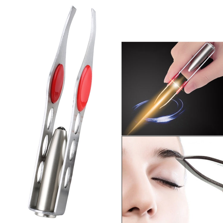Make Up LED Light Eyelash Eyebrow Tweezers