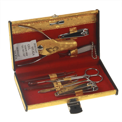 8 in 1 Nail Care Clipper Pedicure Manicure Kits (Flat Nail Clipper, Oblique Nail Clipperï¼ŒScissor, Cuticle knife, Cuticle Shovel, Nail File, Double Side Nail File, Eyebrow Tweezers, Ear Pick)