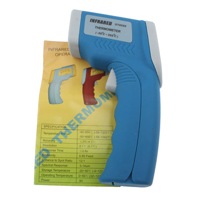 Infrared Thermometer, Temperature Range: -50 - 550 Degrees Celsius(Blue)