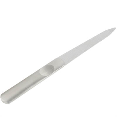 Stainless Steel Handle Nail File, Length: 11.6cm