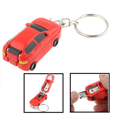 Red Car Style Nail Clipper + Keychain
