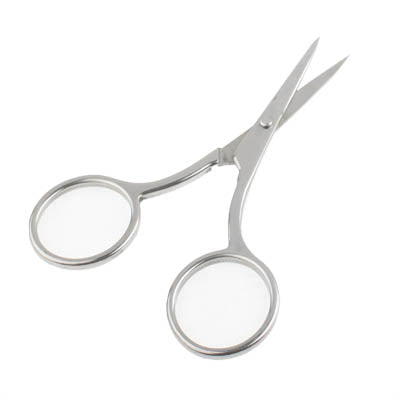Stainless Steel Eyebrow Shaping Scissors(Silver)