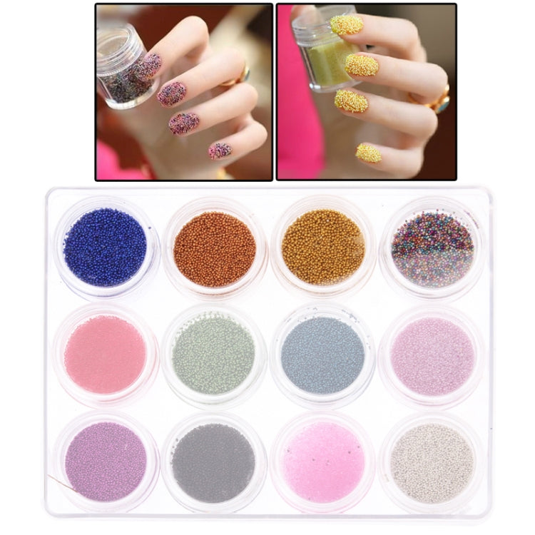 12 Colors Pack Cute 3D Nail Arts Decoration Roe Set