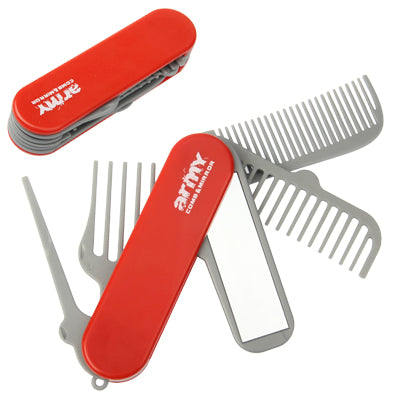 Multi-function Home / Travel / Army Comb & Mirror