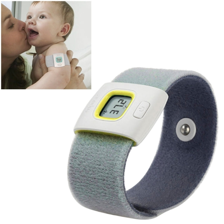 Wearable Health Monitor Wristband Bluetooth Smart Thermometer for Babies Children(Yellow)