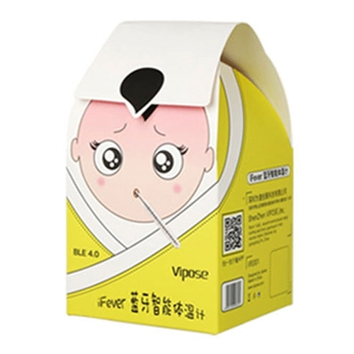 Wearable Health Monitor Wristband Bluetooth Smart Thermometer for Babies Children(Yellow)